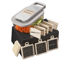 Gealss 2024 Alat Pengupas & Parutan Buah & Sayur Manual 9 in 1 Plastik PC Stok Tersedia