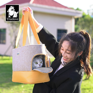 Borsa da trasporto per animali domestici Truelove, <span class=keywords><strong>di</strong></span> lusso, portatile, regolabile, pieghevole, impermeabile, anti-fuga, per cani <span class=keywords><strong>di</strong></span> piccola taglia e gatti. - Product Image 4