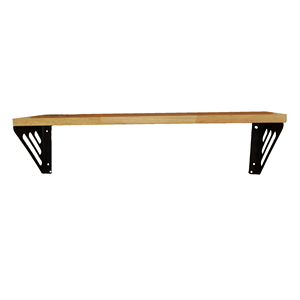 Étagère murale en bois noire élégante et décorative, grande taille, pour salon, chambre, salle de bain et bureau - Product Image 5