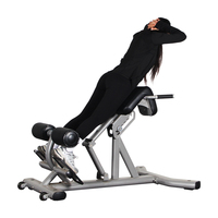 Banc d'extension dorsal réglable à usage commercial, chaise romaine, hyperextension à 45 degrés