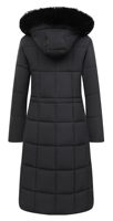 Manteau d'hiver pour femme, parka longue imperméable avec cordon de serrage à la taille, fermeture éclair et boutons, chaud pour l'hiver, vêtements d'extérieur pour femmes par temps froid