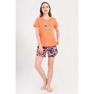 Chaqueta de Cuero Vintage para Mujer, Cuello Redondo, Manga Corta, Forro de Spandex, Relleno de Poliéster, Diseño Teñido con Patrón Sólido, para Todos - Product Image 4