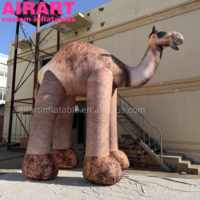 Chameau gonflable de 5 m de haut et 3,5 m de large à vendre, animal gonflable réaliste personnalisé pour fête sur le thème du zoo, chameaux gonflables géants
