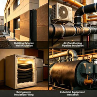 Panneau en mousse de caoutchouc sur mesure avec isolation acoustique et thermique intégrée pour les systèmes CVC des hôtels et des immeubles de bureaux