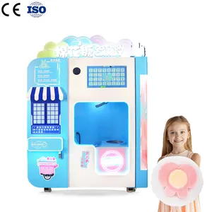 Máquina De Fabricação De Doces De Algodão Mágico Elétrico Automático Industrial Açúcar Algodão Doces Vending Machine Forma Animal