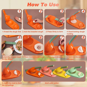 Molde para Empanadillas, Utensilio Manual para Repostería, Accesorios de Cocina, Máquina para Hacer Empanadillas 2 en 1 - Product Image 4