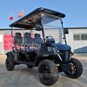 Carritos eléctricos de golf de 4 plazas de alta configuración, precios baratos, carrito de buggy, turismo para hoteles y parques a la venta - Product Image 3