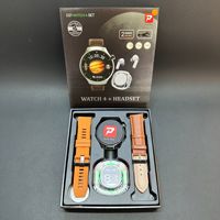 Reloj Inteligente D21watch4, Pantalla IPS de 1.54 Pulgadas, Correas de Gel de Silicona, Monitor de Frecuencia Cardíaca, Llamadas, Carga Inalámbrica, Contador de Pasos, Unisex