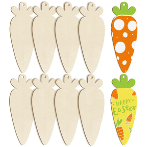 Pendentifs décoratifs DIY pour Halloween, Noël et autres fêtes, pièces en bois vierges mignonnes et durables pour enfants, à griffonner, pour l'intérieur - Product Image 6