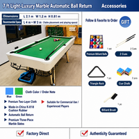 Table de billard en ardoise 7/8/9 pieds avec retour automatique de balles, style moderne, pour bars, centres de loisirs et salles de jeux - Vente en gros usine