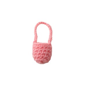 Breloque de sac miniature en crochet fait main, pendentif pochette tricotée pour décoration de poupée, porte-clés, ornement de sac à main, accessoire de bricolage - Product Image 5