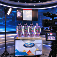 Machine de jeu HUAXI Pick 4 Lucky Lotto & Keno, système de tirage automatique RFID en direct sur site
