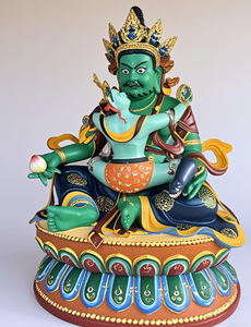 <span class=keywords><strong>Statue</strong></span> de Guru Rinpoché peinte et ornée de couleurs vives pour le culte et la décoration bouddhistes - Product Image 4