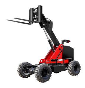 Chariot élévateur tout-terrain TK600 600-1500 kg avec déplaceur latéral hydraulique, pneus pleins, mini télécommande extérieure tout-terrain - Product Image 4