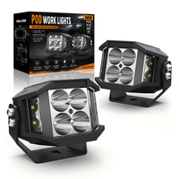 Feux de croisement LED 4 pouces 60W avec DRL ambre pour usage tout-terrain