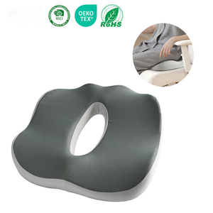 Coussin de siège ergonomique en mousse à mémoire de forme, base antidérapante avec ventilation creuse pour soulager les douleurs du coccyx, pour chaise de bureau ou de voiture - Product Image 1