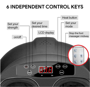 Masajeador de Pies Eléctrico con Rodillos Shiatsu, Vibración y Calor para Mejorar la Circulación Sanguínea, Salud y Bienestar - Product Image 3