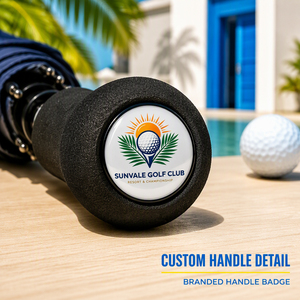 Parapluie de golf de qualité supérieure, résistant au vent, ouverture automatique, parapluie de golf avec canopy ventilé en fibre de verre, parapluie droit. - Product Image 5