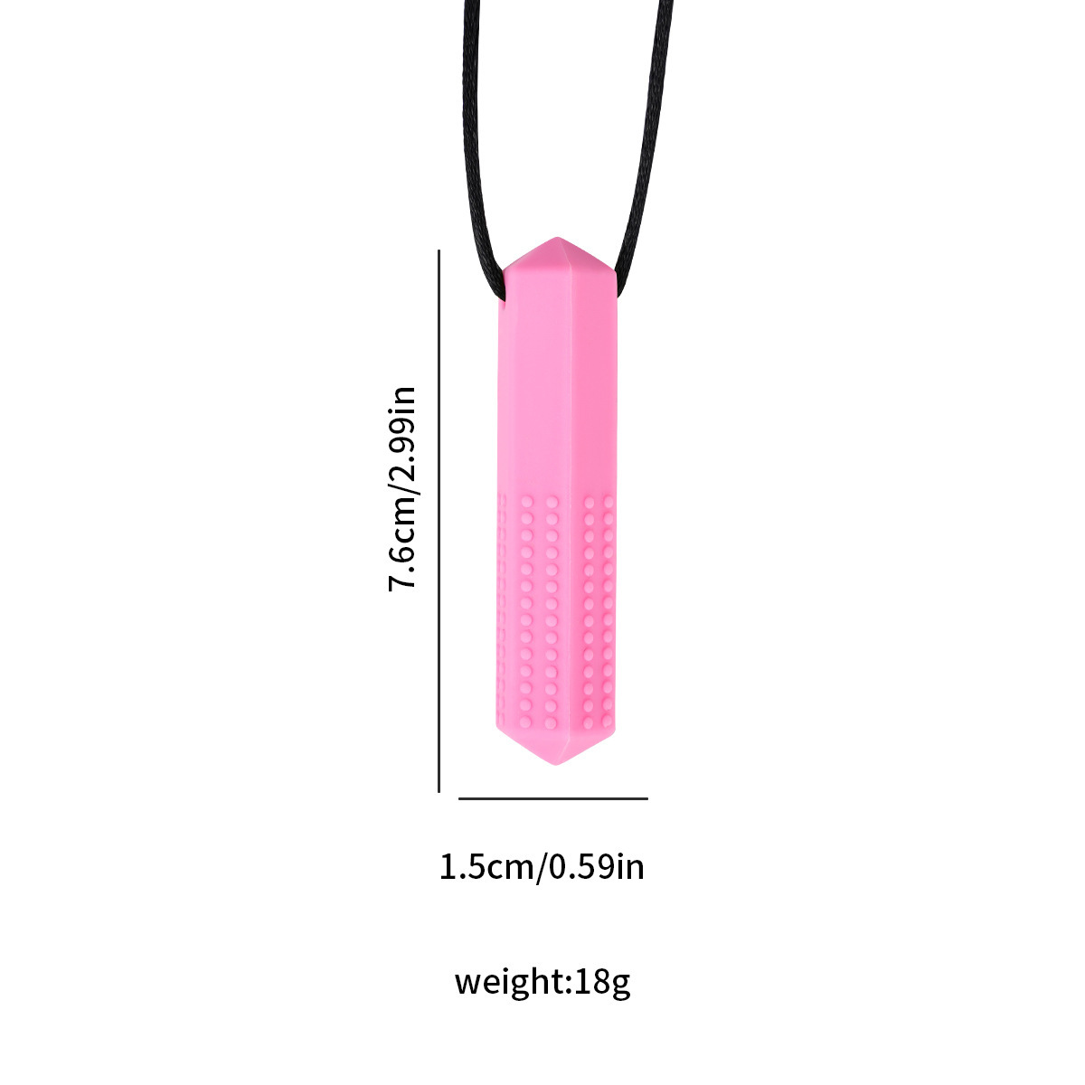 Gemstone teether [pink]