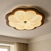 Luminaires de chambre à coucher esthétiques de la dynastie Song avec fleurs de style ancien, plafonnier de luxe rétro pour chambre principale et bureau