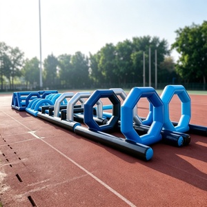 Pista <span class=keywords><strong>de</strong></span> Obstáculos Inflable <span class=keywords><strong>de</strong></span> PVC Multicolor, Carrera <span class=keywords><strong>de</strong></span> Vallas Inflable para Actividades al Aire Libre y Eventos Deportivos - Product Image 6