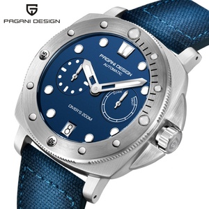 PAGANI DESIGN 1767 Montre mécanique automatique tendance 2023, montres de business, acier inoxydable, saphir, 200 m, montre de plongée pour homme - Product Image 1