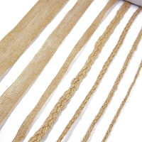 Offre Spéciale bonne qualité 40mm rustique Nature toile de jute ruban/jute ruban pour emballage cadeau arcs dentelle ruban