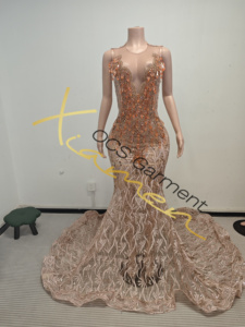 Ocstrade Listo para Enviar - Contacta Antes de Ordenar Vestido de Noche de Lujo <span class=keywords><strong>con</strong></span> Pedrería en Oro Rosa, Elegante Vestido de Gala para Baile de Graduación 2026 de Lujo - Product Image 5