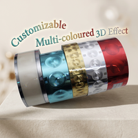 Rollos de Lámina para Estampado en Caliente con Efectos Ópticos Sorprendentes y Posicionamiento de Alta Precisión para Etiquetas de Embalaje, Lámina 3D