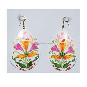 2009 JCK Las Vegas Circle Bohemian <b>Earrings</b> Jewelry for Women Colorful Printed Dangle <b>earrings</b> for daily use women - Product Image 6