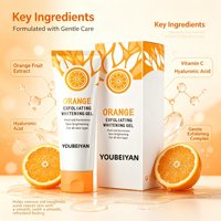 Gel hydratant éclaircissant à l'orange et au glutathion - Nettoie les peaux mortes pour tous types de peau 50g