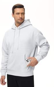 Suministro Directo de Fábrica, Muestra Gratis, Sudadera con Capucha para Hombre, Forrada en Felpa, Poliéster/Algodón, Teñida, de Secado Rápido, Color Sólido, Ropa de Invierno de Alta Calidad - Product Image 5