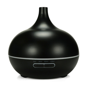 Onion Head Wood Grain Aroma <b>Diffuser</b> 400ml Remote Control Humidifier Essential <b>Oil</b> Atomizer For Home Use - Product Image 5