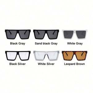 Lunettes de soleil de luxe 2020, mode rétro, logo personnalisé, UV400, lunettes de soleil œil de chat, lunettes de soleil carrées surdimensionnées pour femmes - Product Image 6