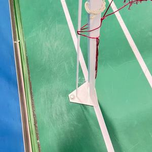 Poteau de <span class=keywords><strong>badminton</strong></span> <span class=keywords><strong>en</strong></span> acier pour jeux scolaires intérieurs et extérieurs - Product Image 3