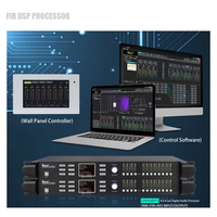 Module amplificateur DSP numérique NUOXUN LM848RTS 4 entrées 8 sorties 96 kHz avec égalisation d'entrée/sortie 16 segments Garantie de 3 ans