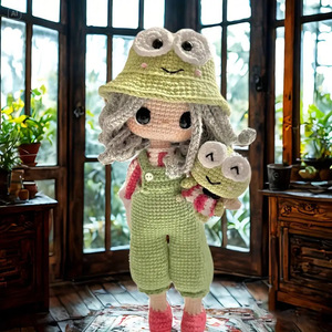 Cute Princess Doll <strong>Crochet</strong> <strong>Kit</strong> - Handmade Yarn Knitting Supplies, DIY Decorative Doll, Ideal Christmas Present - Product Image 3