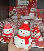 Décorations de Noël : Élan, Père Noël, Bonhomme de neige, Renne – Jouets à presser anti-stress musicaux pour la décoration de bureau et l'ambiance festive