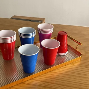 Bán Buôn 12Oz PS Cốc Dùng Một Lần Thân Thiện Với Môi Cho Cao Đẳng Bên Biểu Tượng Tùy Chỉnh Threaded Thiết Kế Cho Bia Pong Uống Trò Chơi - Product Image 1