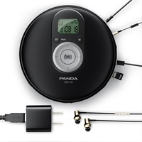 Reproductor de CD Portátil Panda CD-12, Discman con Control Remoto, Pantalla, Altavoz USB con Salida de 5W, Transmisor CD/MP3 BT para Uso Doméstico