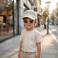 Gorra de Béisbol de Malla Estilo Coreano para Niños con Gafas de Sol, Protección Solar, Gorra con Visera para Bebés, Niños y Niñas, Verano
