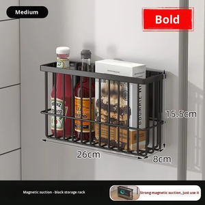ชั้นเก็บของในครัวติดผนังสไตล์ทันสมัยของ <span class=keywords><strong>NFS</strong></span> ที่จัดเก็บโลหะแม่เหล็กช่วยประหยัดพื้นที่ - Product Image 3