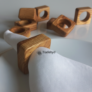 Handmade <b>Wooden</b> <b>Napkin</b> <b>Ring</b> Premium Dining Table Decor Luxury Hotel Wedding Table Setting Accessories by Tradebyd - Product Image 1