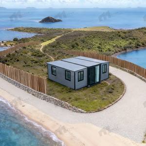 منزل مسبق الصنع قابل للتوسيع، منزل حاوية 20 قدمًا قابل للطي، منزل صغير، منزل نمطي أمريكي، كابينة متنقلة - Product Image 1