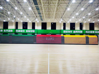 Frog Sports - Tribune télescopique modulable pour gymnase intérieur, idéale pour le volleyball et les événements multisports