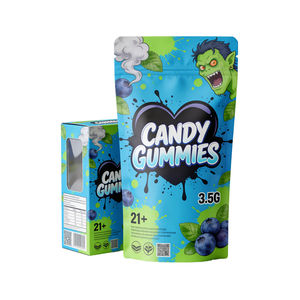 Bolsas de Mylar Personalizadas con Caja de Papel, Diseño 3D, a Prueba de Olores, a Prueba de Niños, Holográficas, para Dulces, Gomitas, Cereales, 3.5, 8th, 3.5, Troqueladas - Product Image 2