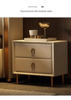 Meubles de chambre à coucher modernes de luxe rangement multifonctionnel en cuir tissu message tatami king size lits en bois à bon prix
