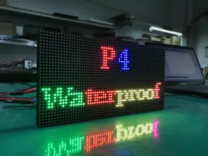 Video P4 Outdoor Led Display Module SM16207S SMD16017 Rgb 256x128mm Programmable Led Sign Panel