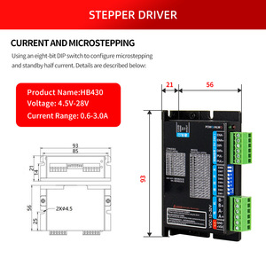 Controlador de motor paso a paso digital de circuito abierto HB430, DSP de 32 bits, controlador de motor paso a paso bifásico de 42 pasos, en stock - Product Image 2