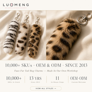 Porte-clés en peluche avec queue, pendentif pour sac à main femme, porte-clés de voiture en <span class=keywords><strong>laine</strong></span> artificielle, ornement suspendu, accessoires de poupée pour sac à dos - Product Image 4